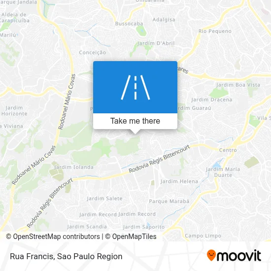Rua Francis map