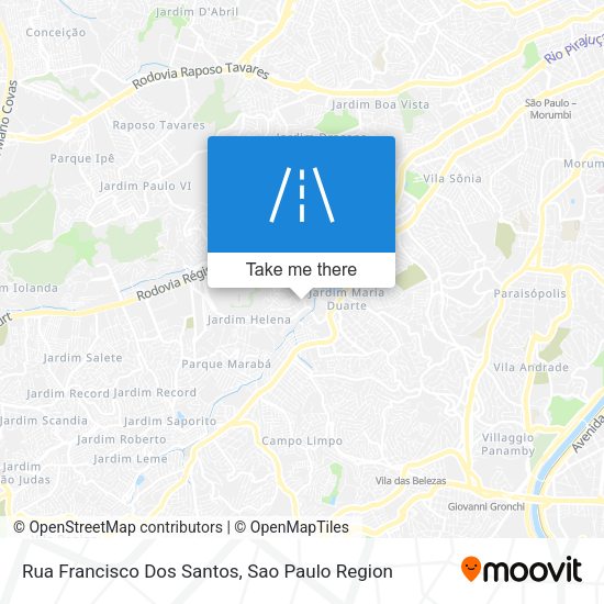 Rua Francisco Dos Santos map