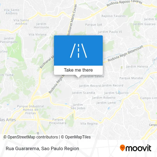 Rua Guararema map