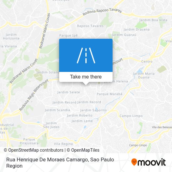 Rua Henrique De Moraes Camargo map