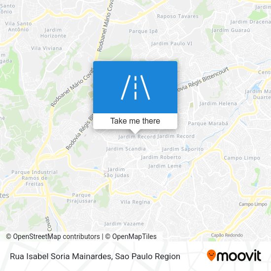 Rua Isabel Soria Mainardes map
