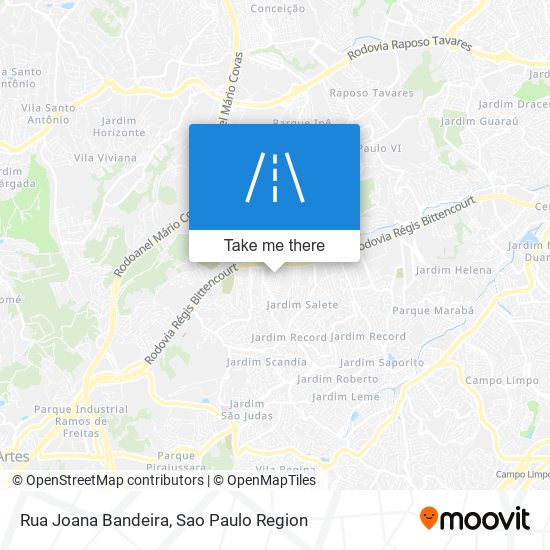 Rua Joana Bandeira map