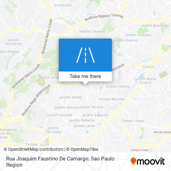 Rua Joaquim Faustino De Camargo map