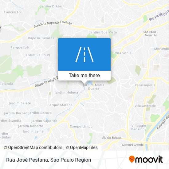 Rua José Pestana map