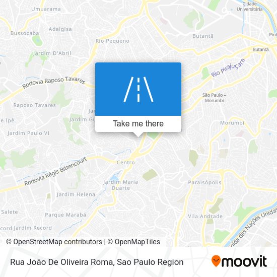 Rua João De Oliveira Roma map