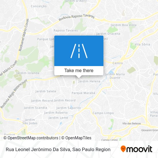 Rua Leonel Jerônimo Da Silva map