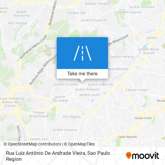 Rua Luiz Antônio De Andrade Vieira map