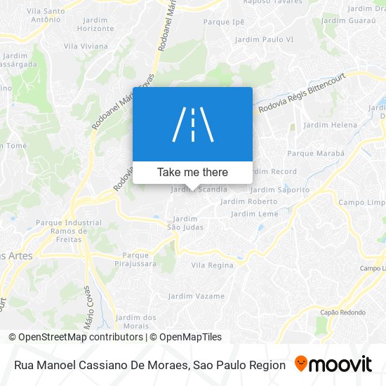 Mapa Rua Manoel Cassiano De Moraes