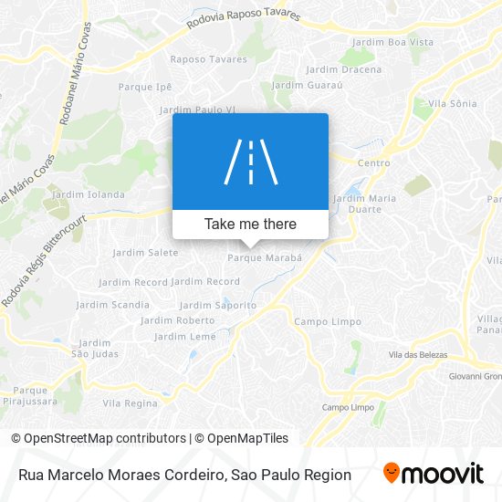 Mapa Rua Marcelo Moraes Cordeiro