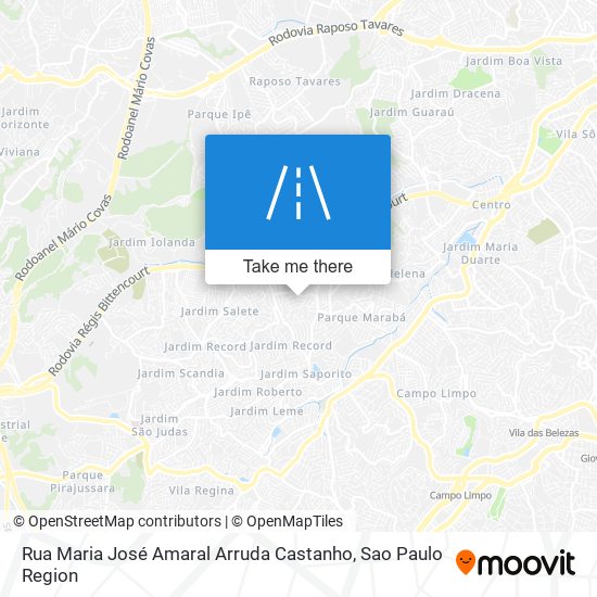 Rua Maria José Amaral Arruda Castanho map