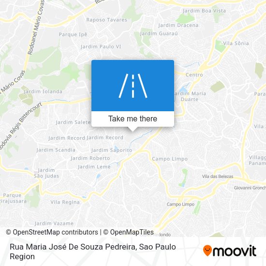 Rua Maria José De Souza Pedreira map