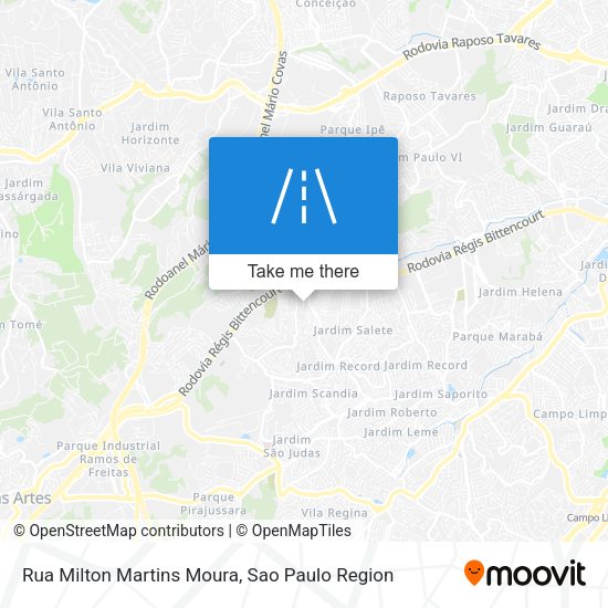 Rua Milton Martins Moura map