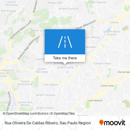 Mapa Rua Oliveira De Caldas Ribeiro