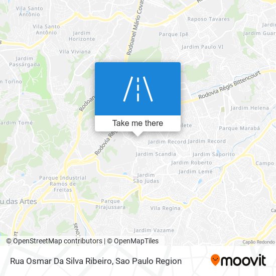 Mapa Rua Osmar Da Silva Ribeiro