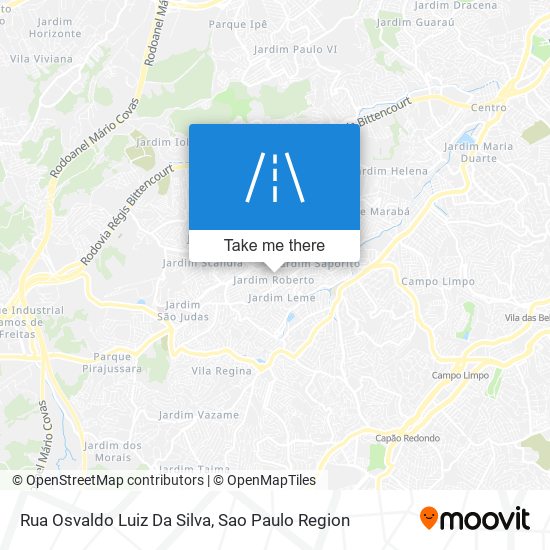 Mapa Rua Osvaldo Luiz Da Silva