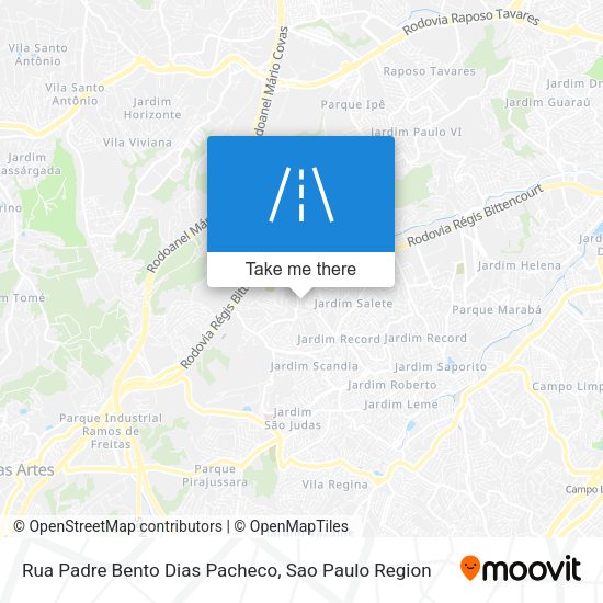 Rua Padre Bento Dias Pacheco map