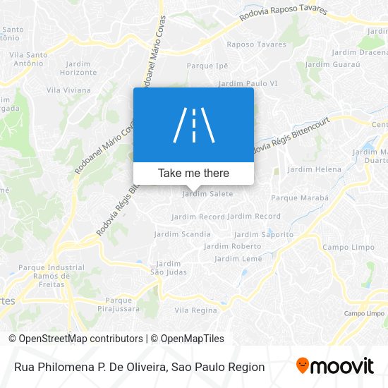 Rua Philomena P. De Oliveira map