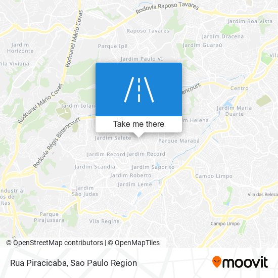 Rua Piracicaba map