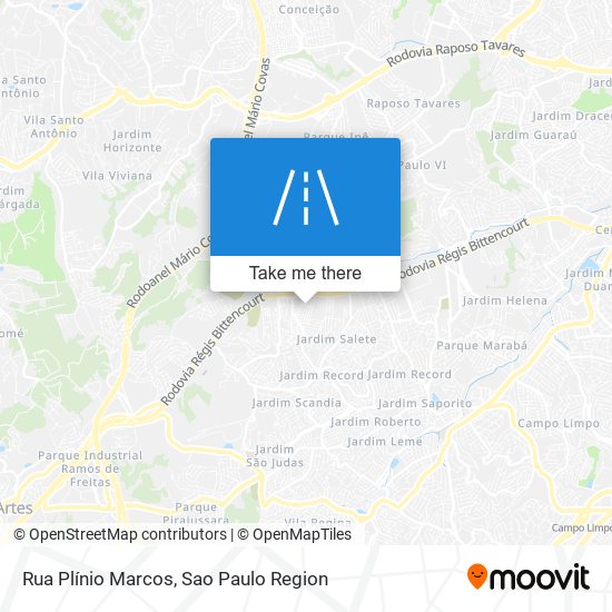 Mapa Rua Plínio Marcos