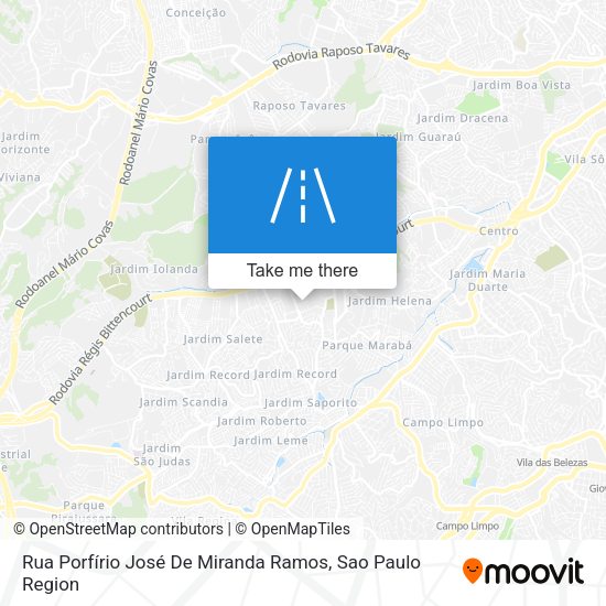Rua Porfírio José De Miranda Ramos map
