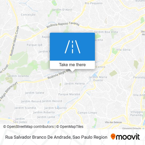 Rua Salvador Branco De Andrade map