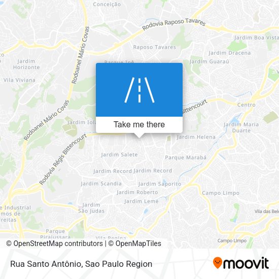Rua Santo Antônio map