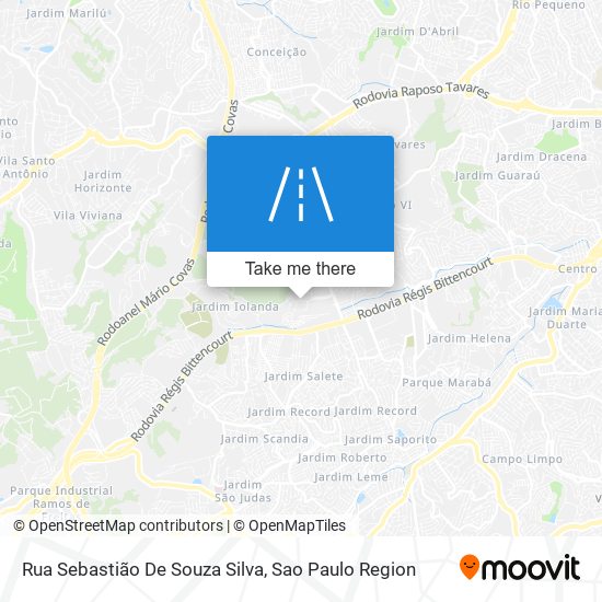 Rua Sebastião De Souza Silva map