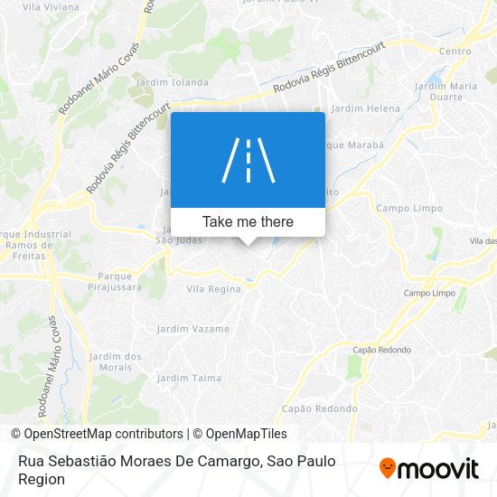 Rua Sebastião Moraes De Camargo map