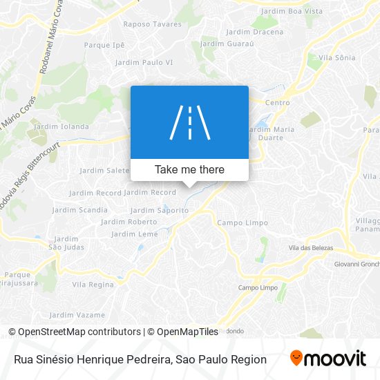 Rua Sinésio Henrique Pedreira map