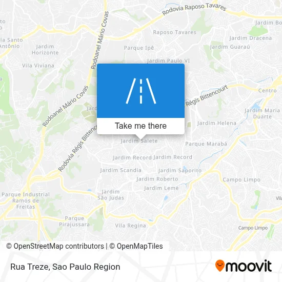 Rua Treze map