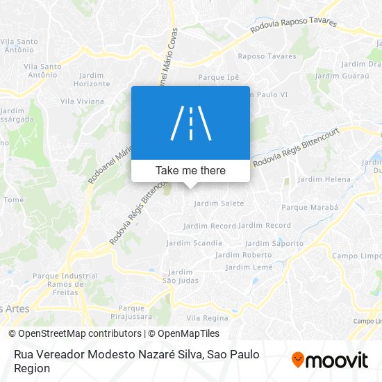 Rua Vereador Modesto Nazaré Silva map