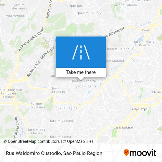 Rua Waldomiro Custódio map