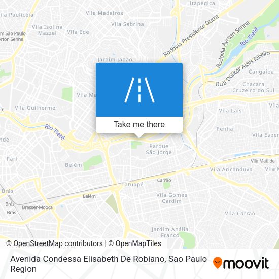 Avenida Condessa Elisabeth De Robiano map