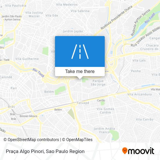 Praça Algo Pinori map