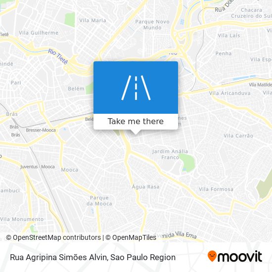 Mapa Rua Agripina Simões Alvin