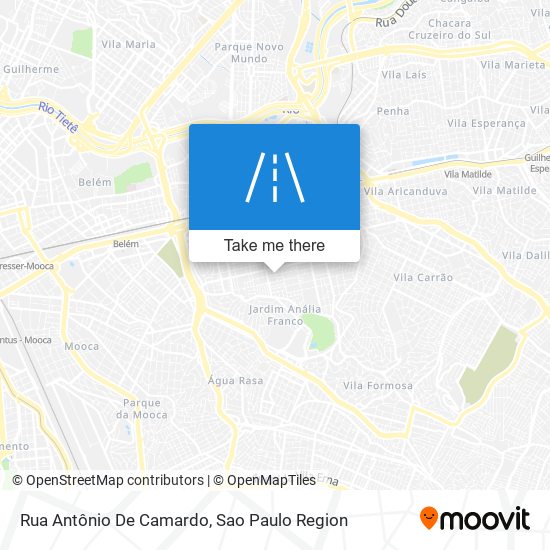 Rua Antônio De Camardo map