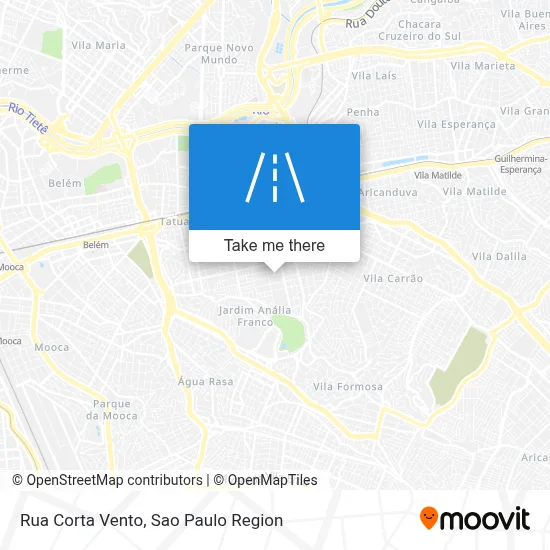 Rua Corta Vento map