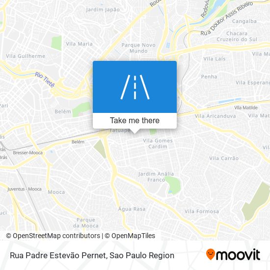 Rua Padre Estevão Pernet map