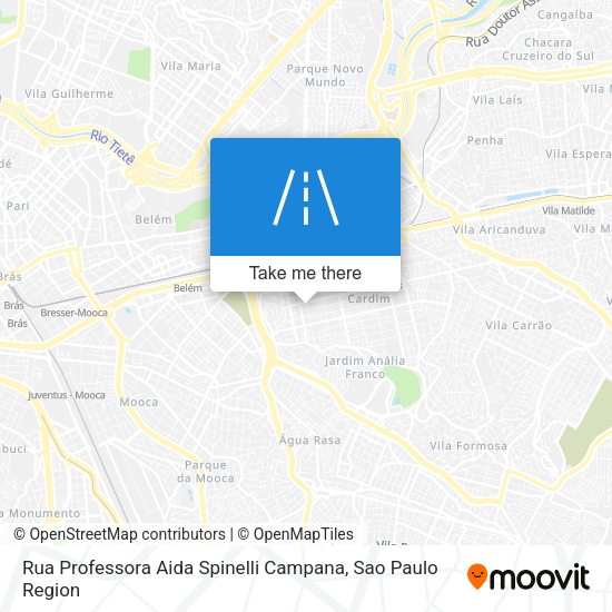 Rua Professora Aida Spinelli Campana map