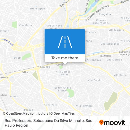 Rua Professora Sebastiana Da Silva Minhoto map