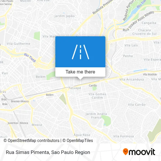 Rua Simas Pimenta map