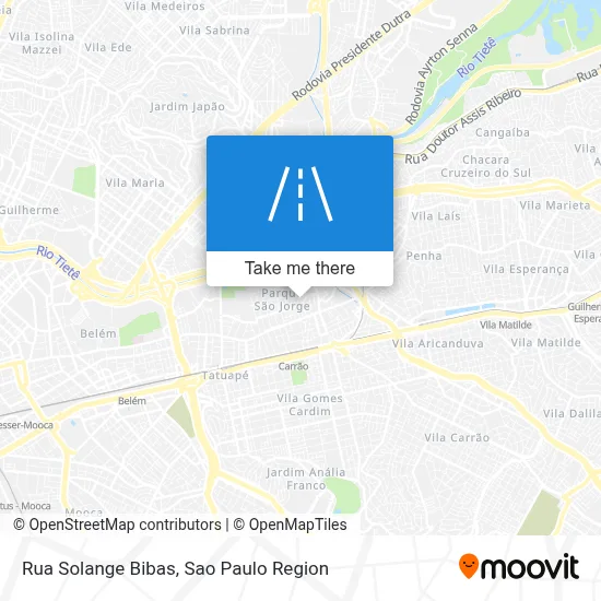 Rua Solange Bibas map