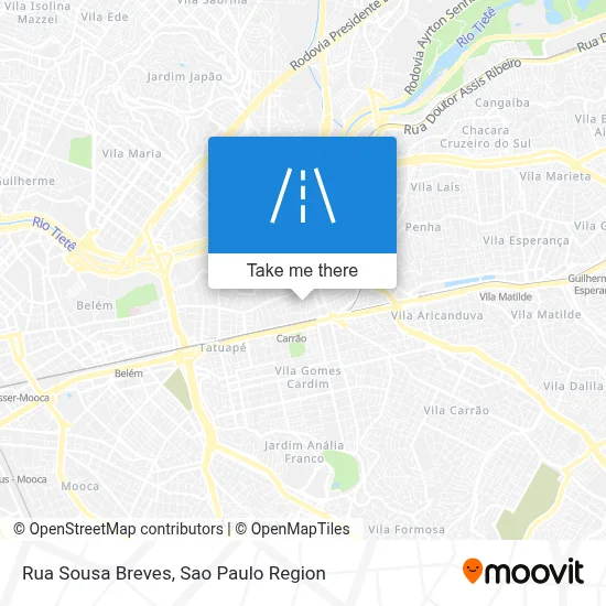 Rua Sousa Breves map