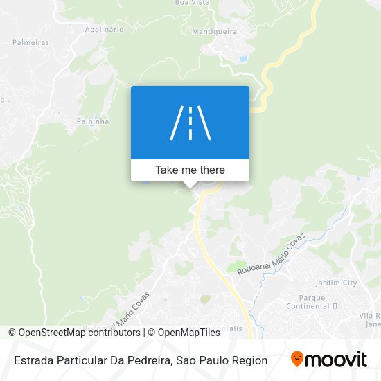 Estrada Particular Da Pedreira map