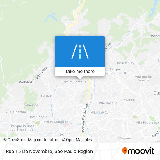 Mapa Rua 15 De Novembro