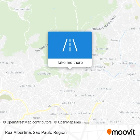 Rua Albertina map