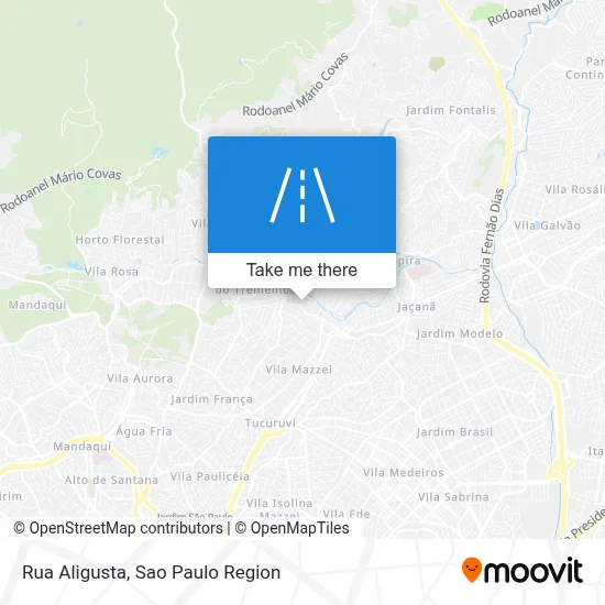 Rua Aligusta map