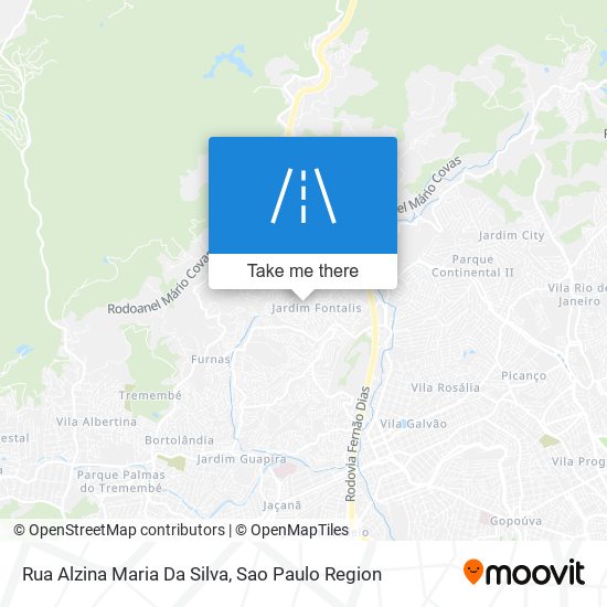 Mapa Rua Alzina Maria Da Silva