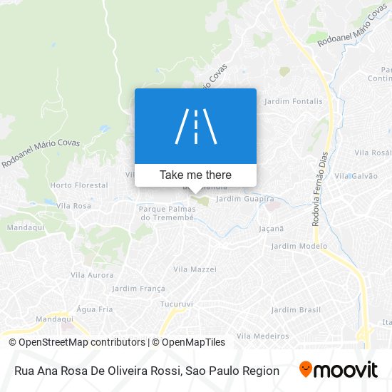 Mapa Rua Ana Rosa De Oliveira Rossi