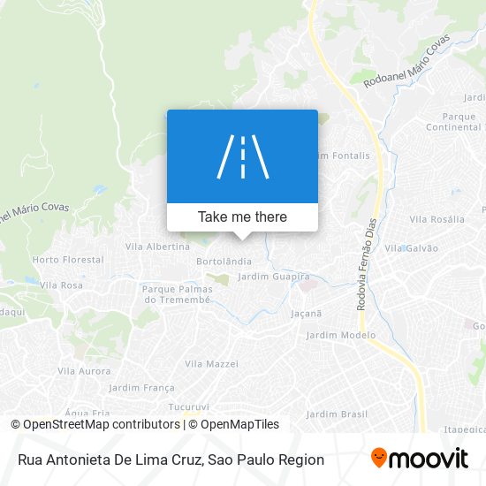 Mapa Rua Antonieta De Lima Cruz